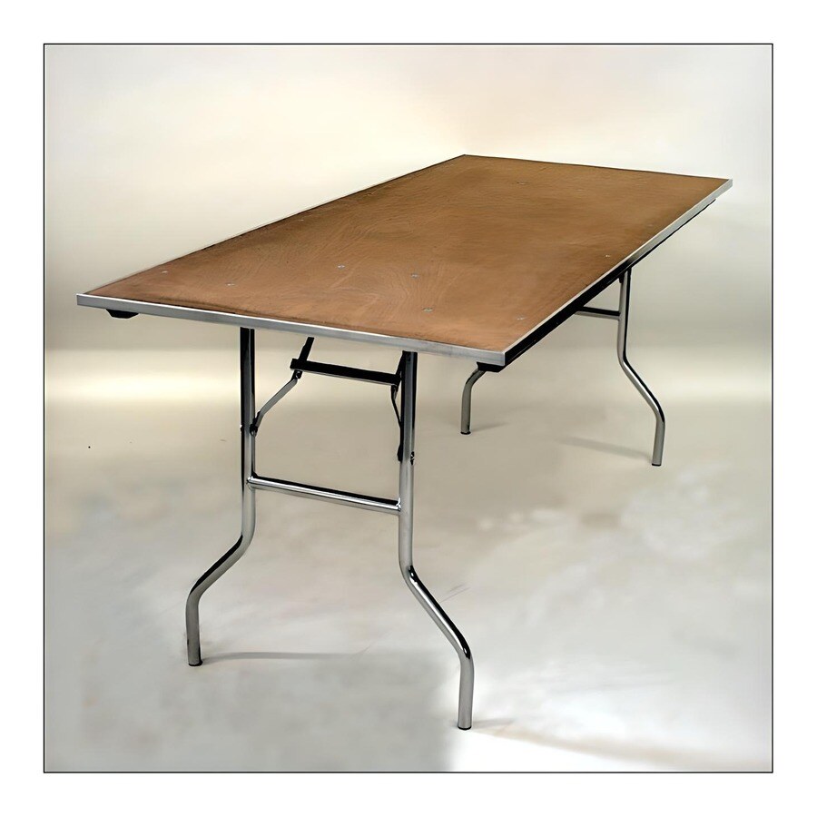 Rectangular folding banquet table